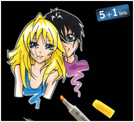 copic 5 +1 set advert